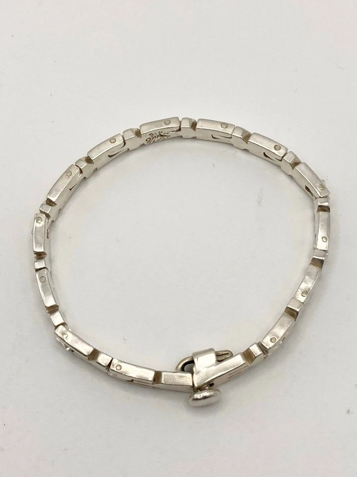 Super heavy TB-79 Mexico 925 sterling silver chain bracelet 7.5" - Image 2 of 4