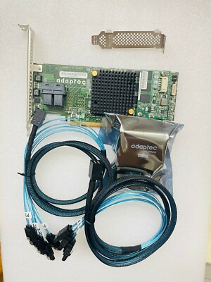Adaptec ASR-7805 1G 6GB/s PCIe Controller Card 1GB + BBU+ 2*SFF-8643 SATA cables