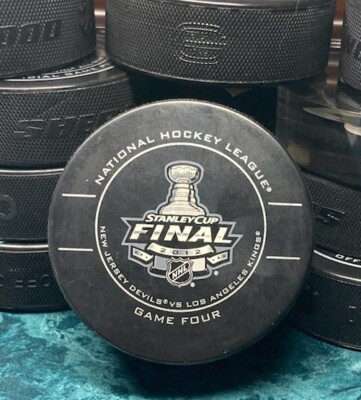 2012 NHL Official Game Stanley Cup FINAL Game Puck NJ Devils LA