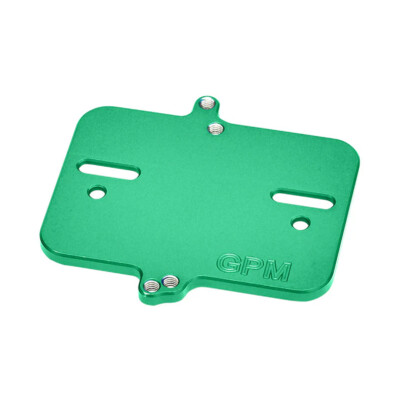 GPM Aluminum 7075 Alloy Electronic Mount Plate Green for Traxxas 1/16 Mini Maxx