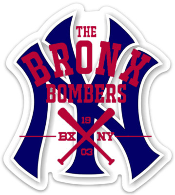 New York Yankees Classic Logo Type with Bronx Bombers est. 1903
