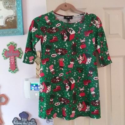 amy byer christmas dress girls iz AMY BYER HOLIDAY CHRISTMAS KNIT RED SILVER DRESS fancy SEQUIN size 12