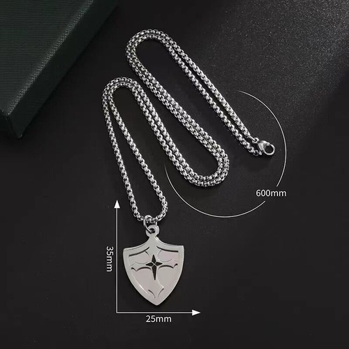 Tempelritter Kreuz Josua 4:13 oder 13:48 Schild Edelstahl Anhänger Kette - Bild 5 von 33