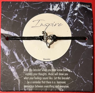 Inspire Musical Note Bracelet ''Wear this bracelet when you don't know how to...