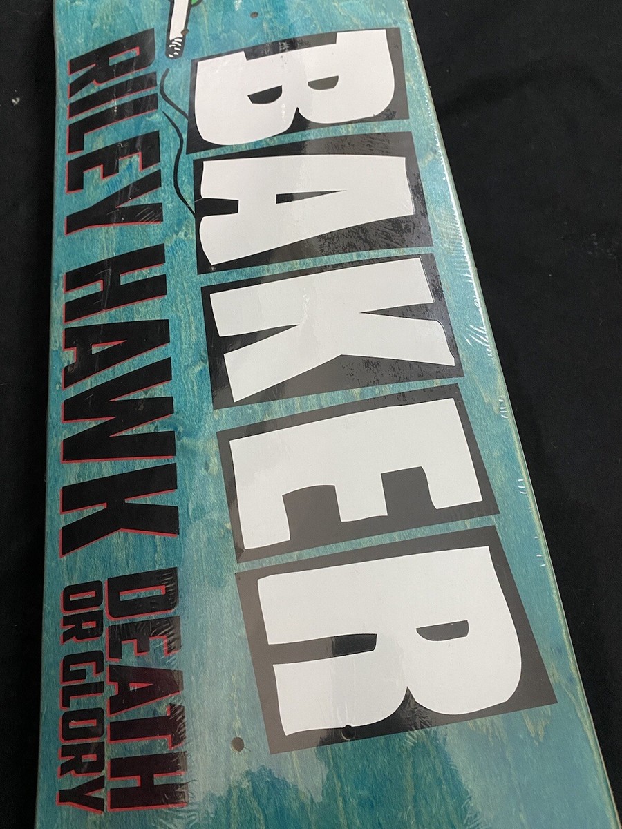 SUPER RARE Baker Riley Hawk Death Or Glory Blue Pro Model 8.38
