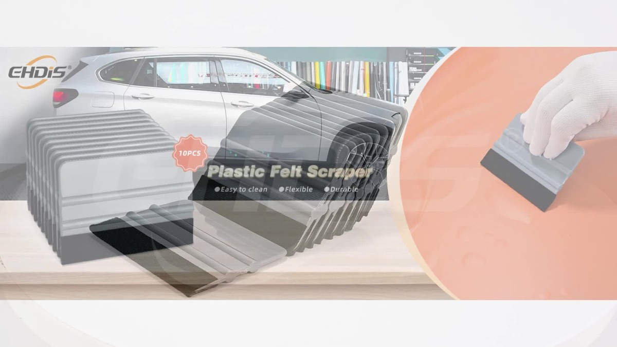 20 Pack Vinyl Wrap Squeegee 4 Inch / 6 Inch Felt Edge Squeegee Window Film Squeegee Decal Applicator Tool - Foto 9