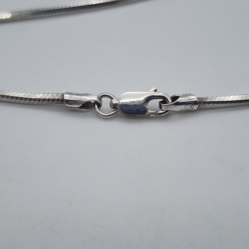 Italy 1.8 mm Octagon Shaped Snake Chain - Sterling Silver 925 Necklace - 16" - Picture 11 of 15