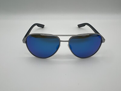 NEW Costa Del Mar PELI Polarized Sunglasses Silver/Blue Mirror Glass 580G