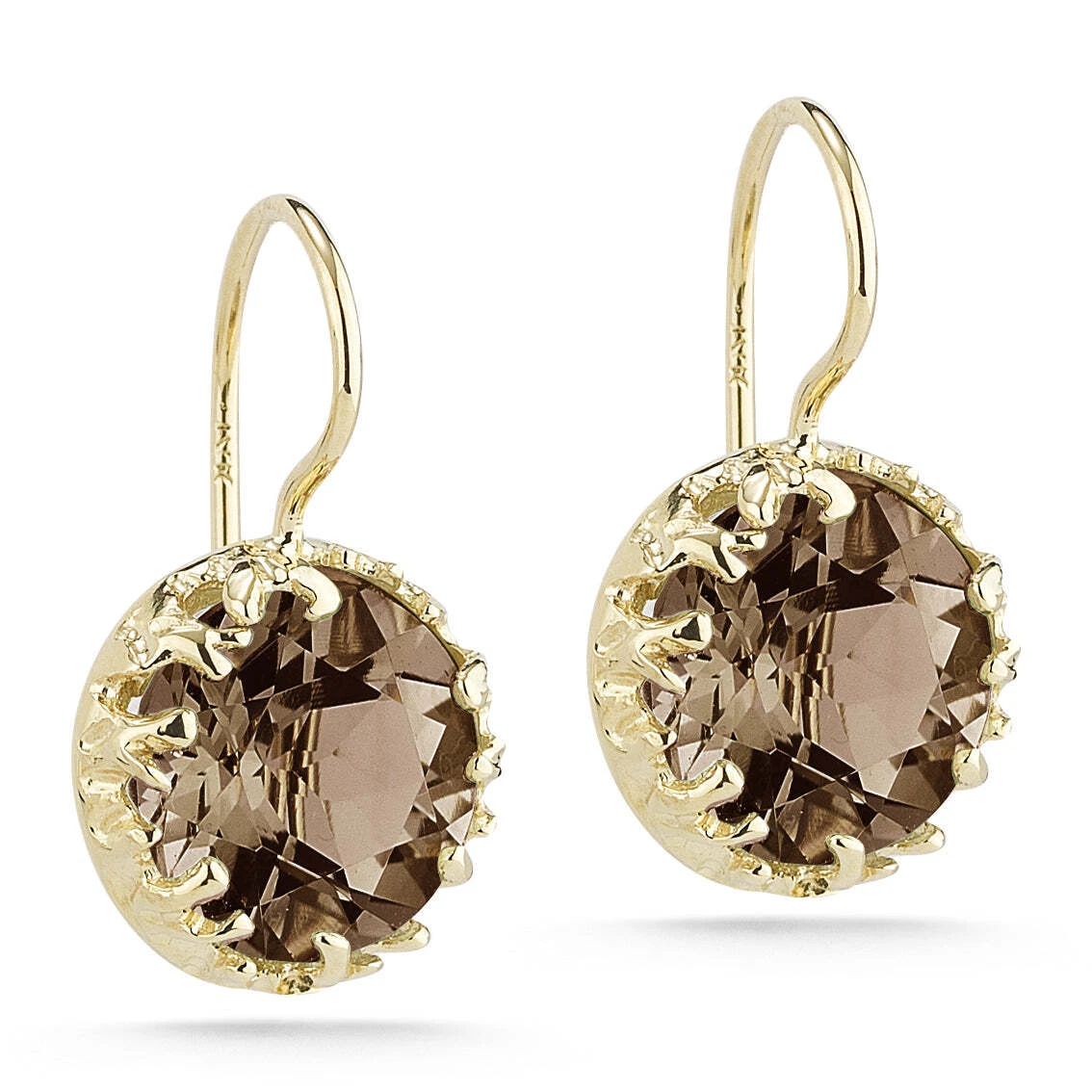 Smokey topaz best sale earrings