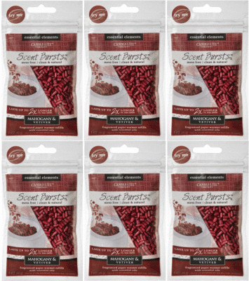 6 Pack Essential Elements Scent Bursts Mahogany & Vetiver