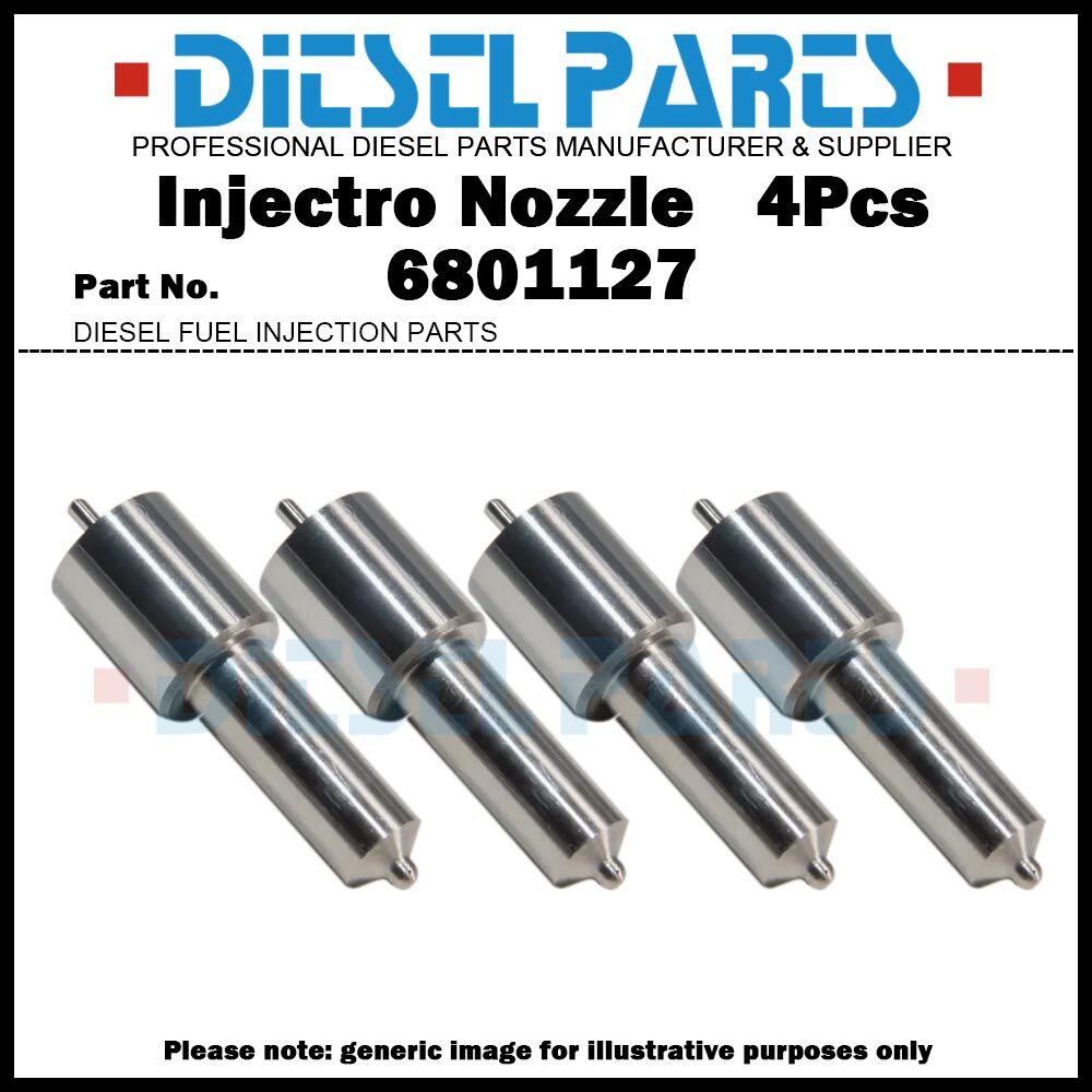4Pcs Fuel Injector Nozzle 6801127 for MF6000 MF6110 Perkins
