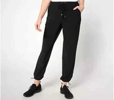 Attitudes by Renee Regular Como Jersey Jogger Black Size 3X A640669