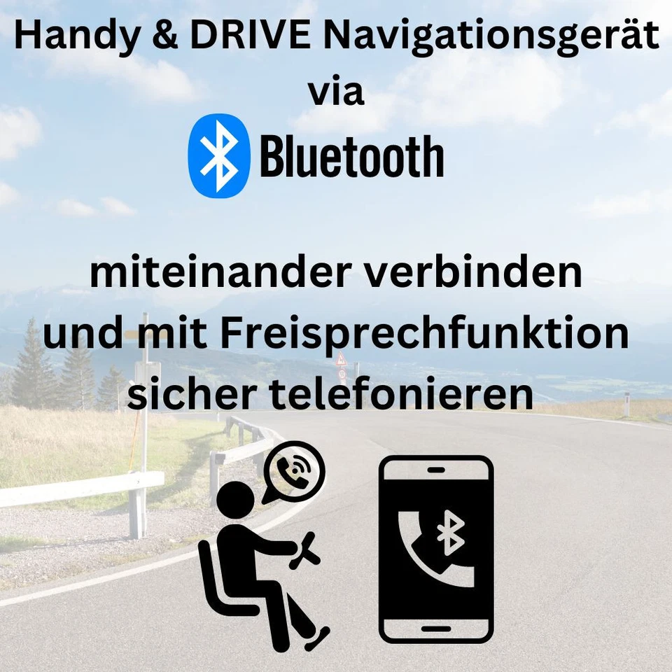 9 Zoll GPS Navigationsgerät DRIVE 9BT Bluetooth für LKW, PKW, Wohnmobil,Bus - Bild 4 von 4