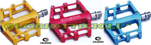 EXUSTAR FREERIDER PEDALS E-PB525 RED  - Picture 1 of 1