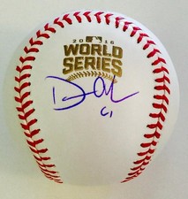 DAN OTERO Signed  Rawlings 2016 World Series Baseball COA