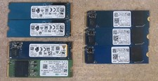 LOT OF 7 x Mixed Brands M.2 NVMe SSD 256GB M2 2280 89%+ HEALTH 