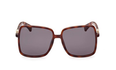 MAX MARA EMME14 MM0064-H 52A Havana Square Plastic Sunglasses Frame 58-15-140