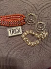 vintage gold tone costume jewelry lot