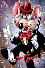 CHUCK E. CHEESE SHOWBIZ PIZZA GIANT 24”x36” POSTER - CHUCK E. CHEESE