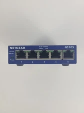NETGEAR ProSAFE GS105 5-Port Gigabit Ethernet Switch with Power Adapter – Deskto