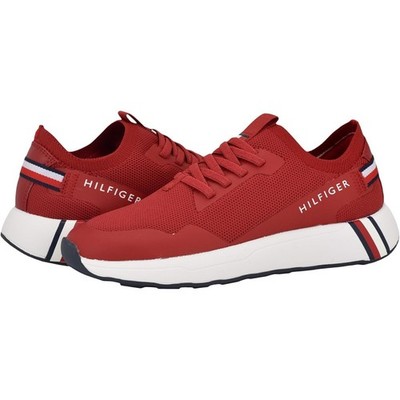 Tommy Hilfiger Women Arosa Low Top Slip On Sneakers Size US 8.5M Medium Red Mesh