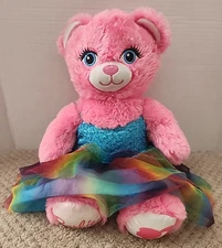 BUILD-A-BEAR BABW 2023 Barbie Movie Pink Bear Ballerina Outfit Stuffed Plush