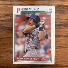 1991 Score  Rookie Prospect  #332   Pedro Munoz    Minnesota Twins