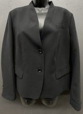 Talbots Petites Blazer Jacket 16P Black Lined Career Classic Versatile Preppy