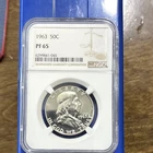 1963 Franklin Half Dollar 50C Proof Silver Philadelphia Mint NGC PF65
