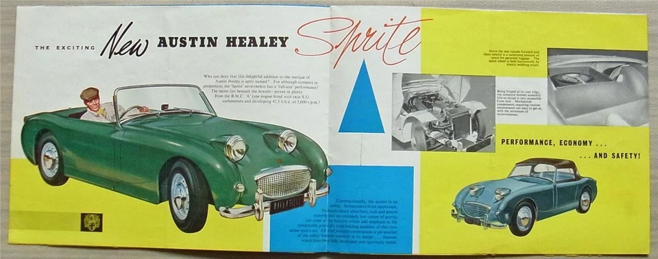 AUSTIN HEALEY Sprite Car Sales Brochure Feb 1959 Ref 1590/B - Image 2 of 4