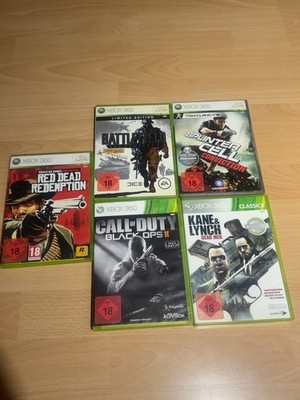 5x Xbox 360 Spiele Sammlung USK 18   Red Dead Redemption, Black Ops II   ungetes