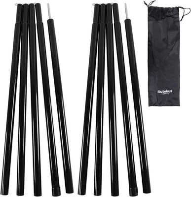 Durable Adjustable Tent Poles - 2pc Alloy Steel Set for Outdoor Adventures
