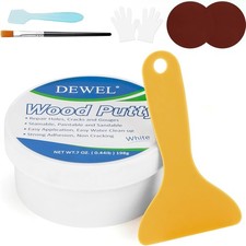  Wood Putty, White Wood Filler, New Upgrade Putty Filler Paintable, Stainable, S