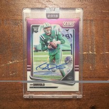 2018 Score Update Honors Sam Darnold Purple Auto RC /9 SSP  - Seattle Seahawks 