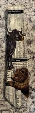 Steven Harris Tie Multicolor Bear and Bull Wall Street Stock Broker