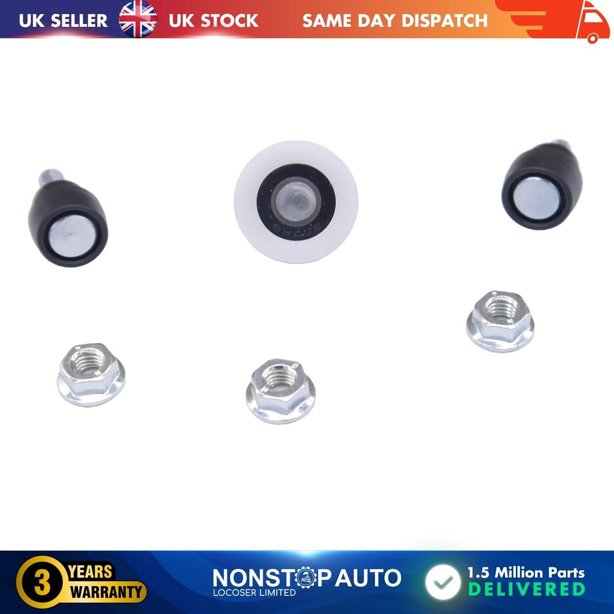 GUIDA A RULLI Porta Scorrevole Rullo Superiore Per Fiat Peugeot Citroen - Foto 2