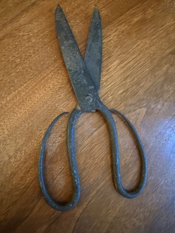 Vintage handmade bonsai scissors with makers mark