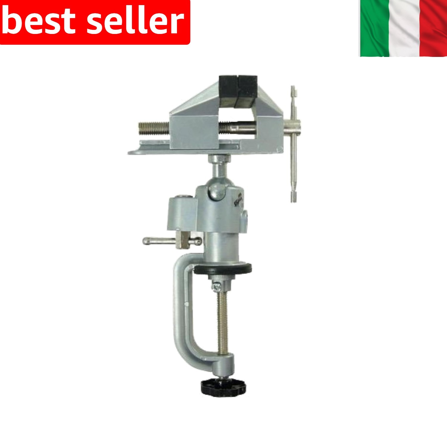 KATSU Morsa Universale Mini 75mm | Supporto Girevole Lega Leggera