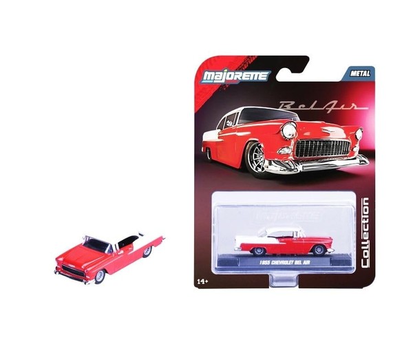 Majorette Collection – 1955 Chevy Bel Air 1:64 Die-Cast Model Car Wi (Us Import)-image