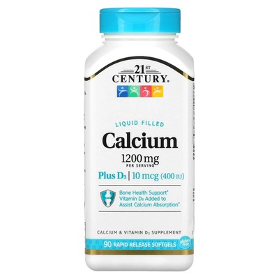 Liquid Filled Calcium Plus D3, 90 Rapid Release Softgels