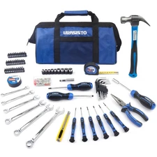 146-Piece Car & Home Tool Set with 14-Inch Tool Bag, DIY Repair Kit, Auto & H...