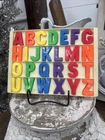 Fisher Price School House #923 Vintage Alphabet Tray Magnets Missing Letter A