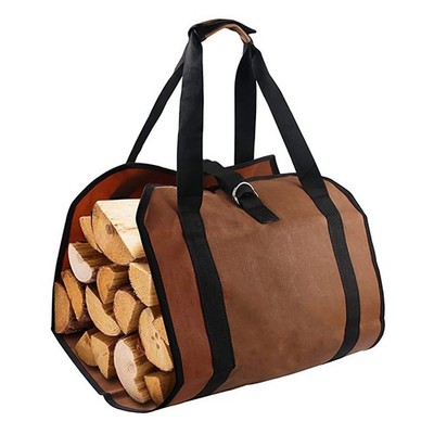 Firewood Carrier 80kg Load Bearing Canvas Log Bag Wood Holder With Portable SET