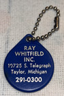 Vintage Ray Whitfield Ford, Taylor, Michigan Keychain — photo 2