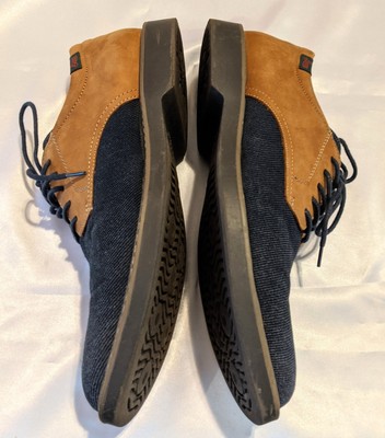 GH Bass & Co Mens Patterson Oxford Shoes Size 10.5 Blue Tan  display picture 3