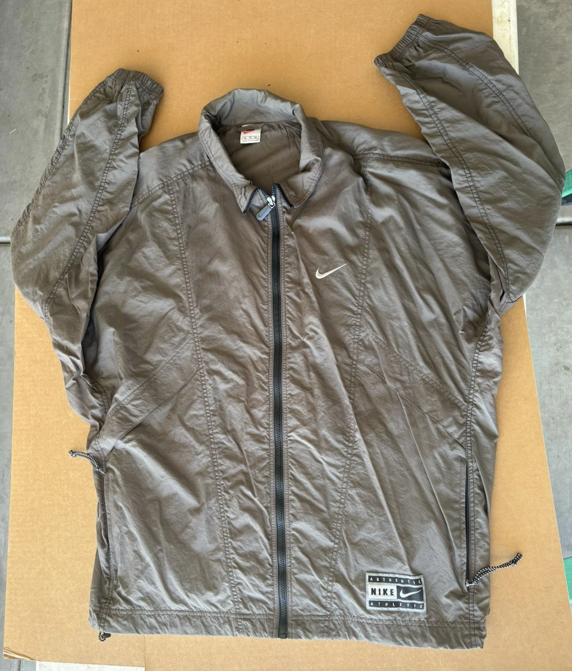 Vintage Men’s Zip Windbreaker brown Size XL