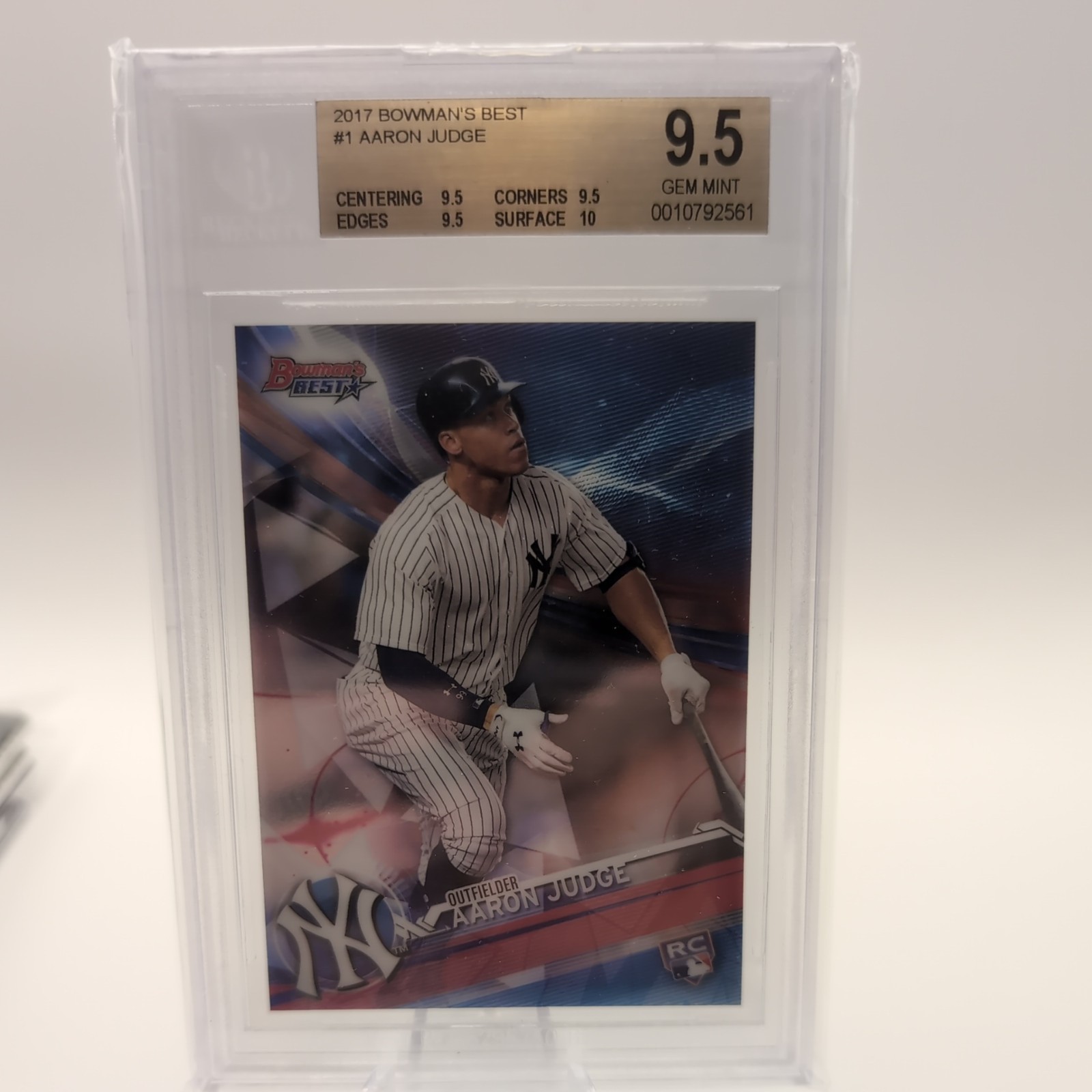 2017 Bowman's Best Aaron Judge RC #1 BGS 9.5