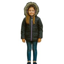 Rothschild Big Jacket Girls size M Quilt Puffer with pockets 10/12 New 11