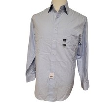 Jos A Bank Traveler Slim Fit Mens Dress Shirt Blue NWT Gingham 16 33 100 Cotton