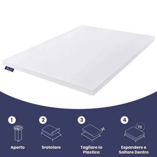 8 cm Sur Matelas Topper pour lit double 120 x 190 cm - Photo 7/7